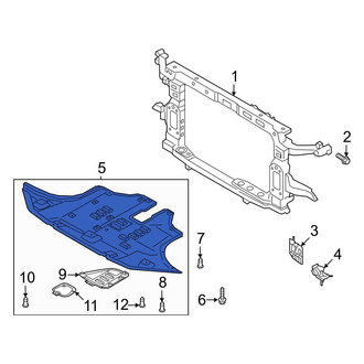 Hyundai OE - Front Radiator Support Splash Shield