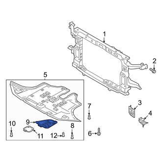 Hyundai OE - Front Engine Oil Drain Plug Access Cover