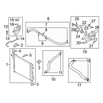 Hyundai OE - Engine Coolant Pipe Seal