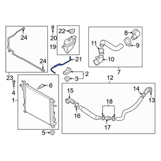 Hyundai OE - Lower Engine Coolant Overflow Hose