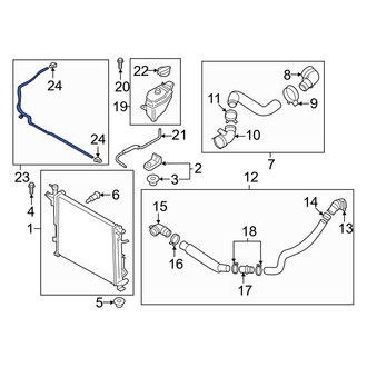 Hyundai OE - Engine Coolant Reservoir Hose