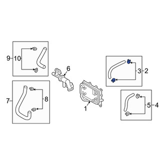 Hyundai OE - Lower Engine Coolant Pipe Clamp