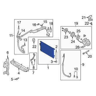 Hyundai OE - A/C Condenser