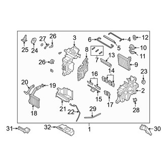Hyundai OE - Air Conditioner & Heater - Evaporator Components (Calligraphy / SE / SEL / XRT)