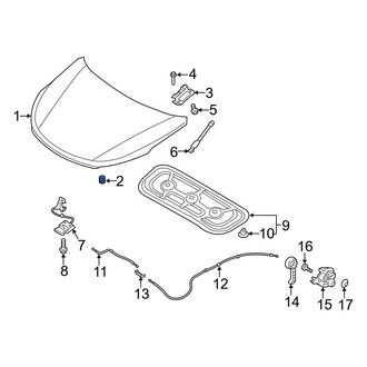Hyundai OE - Front Hood Stop Buffer