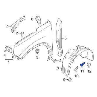 Hyundai OE - Quarter Panel Splash Shield Screw