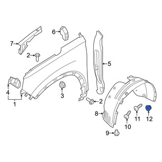 Hyundai OE - Fender Liner Nut