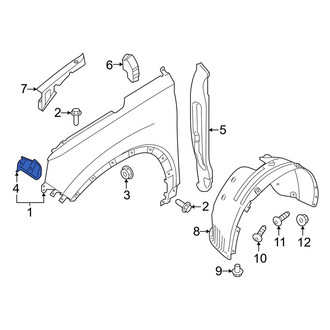 Hyundai OE - Right Fender Bracket