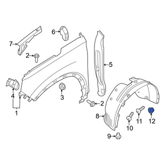 Hyundai OE - Rocker Panel Molding Nut