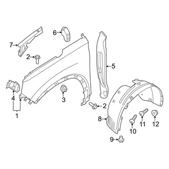 Hyundai OE - Fender & Components (Hybrid Blue / Hybrid Limited / Hybrid SEL Premium)
