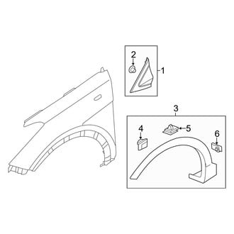 Hyundai OE - Fender - Exterior Trim (Limited / SE / SEL / SEL Plus / Ultimate)
