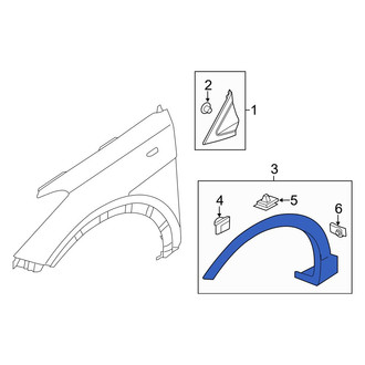 Hyundai OE - Front Left Wheel Arch Molding