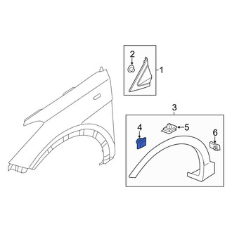 Hyundai OE - Door Molding Clip