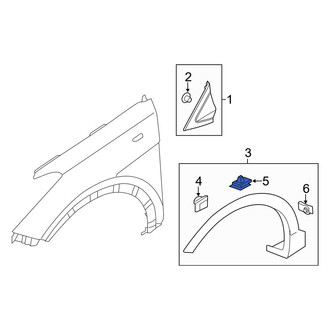Hyundai OE - Wheel Arch Molding Clip