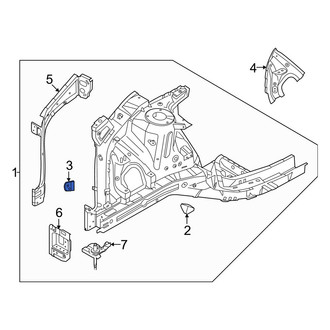 Hyundai OE - Lower Fender Bracket