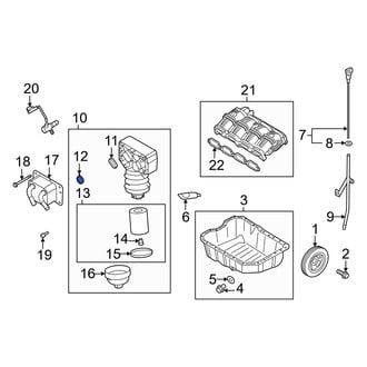 Hyundai OE - Engine Oil Filter Housing Cover Seal