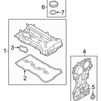 Hyundai OE - Engine - Valve & Timing Covers (2.4L)