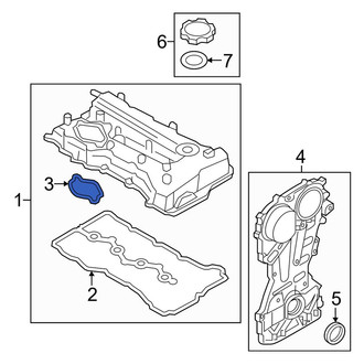 Hyundai OE - Engine Valve Cover Washer Seal