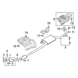 Hyundai OE - Exhaust System - Exhaust Components (2.0L)