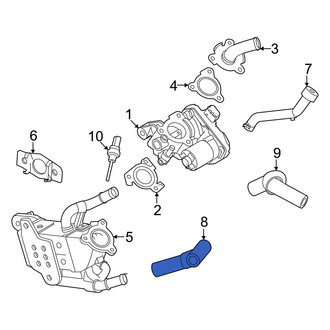 Hyundai OE - Exhaust Gas Recirculation (EGR) Cooler Hose