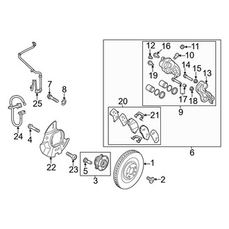 Hyundai OE - Front Suspension - Brake Components