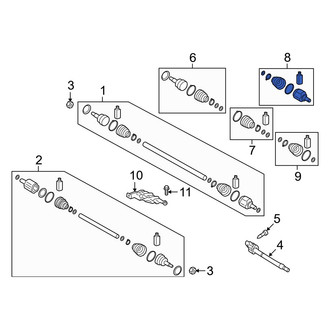 Hyundai OE - Front Left Inner CV Joint Kit