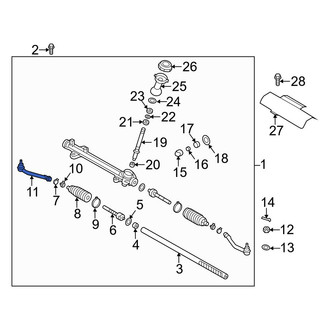 Hyundai OE - Inner Steering Tie Rod End