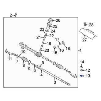 Hyundai OE - Outer Steering Tie Rod Nut
