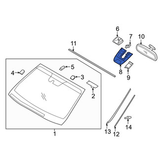 Hyundai OE - Front Rain Sensor Cover