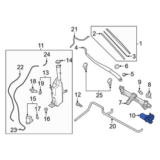 Hyundai OE - Front Wiper Motor