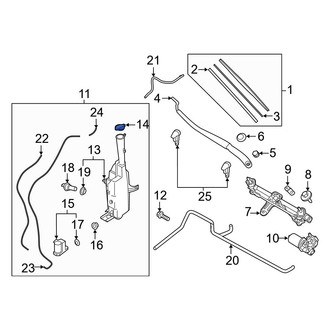 Hyundai OE - Front Washer Fluid Reservoir Cap