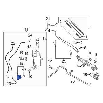 Hyundai OE - Front Windshield Washer Pump