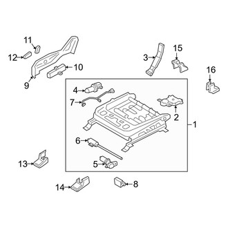 Hyundai OE - Seats & Tracks - Tracks & Components (Passenger Seat, Power Seat), (Calligraphy / Limited / SE / SEL / XRT)