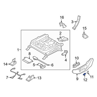 Hyundai OE - Front Left Forward Power Seat Switch Knob