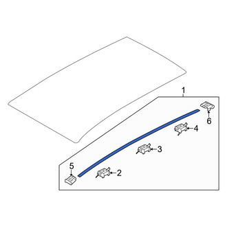 Hyundai OE - Left Roof Molding