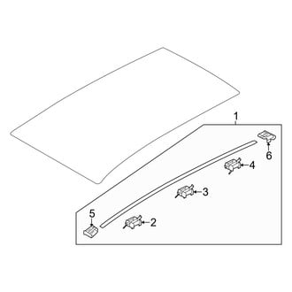 Hyundai OE - Roof - Exterior Trim (W/O Luggage Carrier)