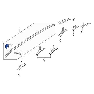 Hyundai OE - Roof Luggage Carrier Side Rail Cap