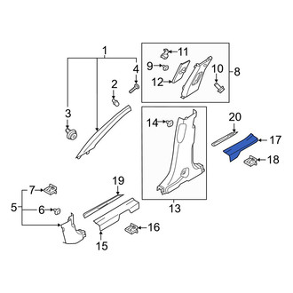 Hyundai OE - Front Left Inner Door Sill Plate