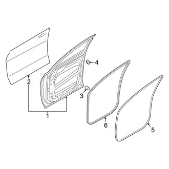 Hyundai OE - Front Door - Door & Components