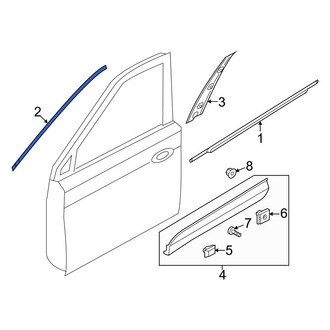 Hyundai OE - Front Left Door Reveal Molding