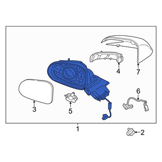 Hyundai OE - Front Left Door Mirror