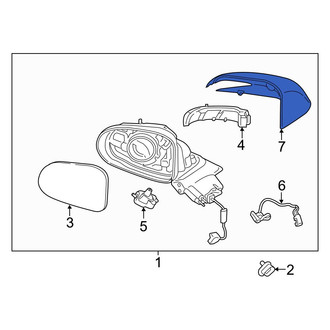Hyundai OE - Front Right Door Mirror Cover