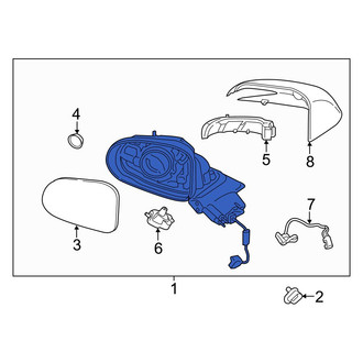 Hyundai OE - Front Left Door Mirror