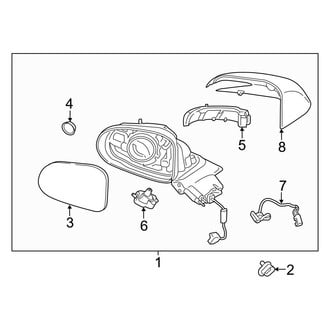Hyundai OE - Front Door - Outside Mirrors (Calligraphy / Limited / SE / SEL / XRT)