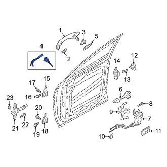 Hyundai OE - Front Left Door Lock Cylinder