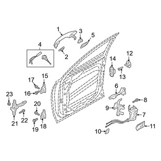 Hyundai OE - Front Door - Lock & Hardware