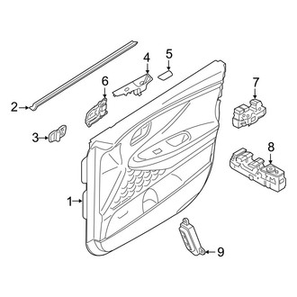 Hyundai OE - Front Door - Interior Trim (Limited / SE / SEL 2.4L)