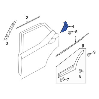 Hyundai OE - Rear Left Rearward Door Applique