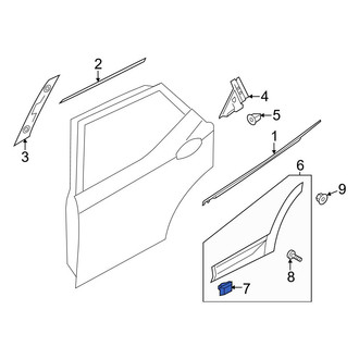 Hyundai OE - Wheel Arch Molding Clip