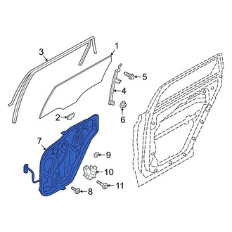 Hyundai OE - Rear Left Door Panel Carrier